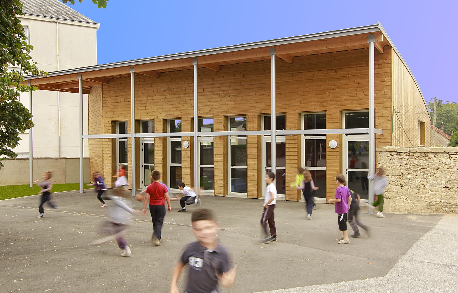 Construction de bâtiments et d'extension d'écoles - Salle activité scolaire - Durand Thibault