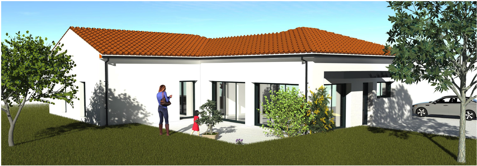 vue 3D architecte maitre d'oeuvre chemillé, cholet, les herbiers